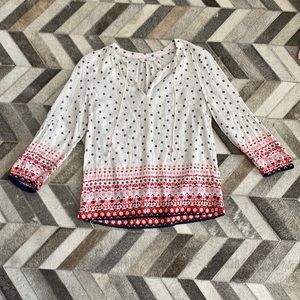 Boden Floral Long Sleeve Blouse